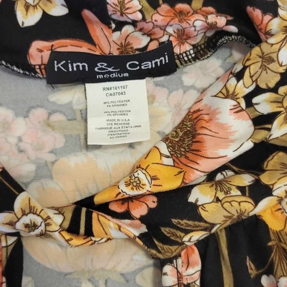 SPRING BEAUTIFUL FLORAL PRINT WOMEN'S TOP - Picture 3 of 3